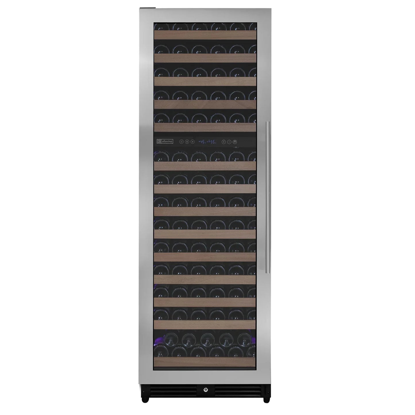 Allavino Reserva Series 154 Bottle 71" Tall Dual Zone Left Hinge Stainless Steel Wine Refrigerator