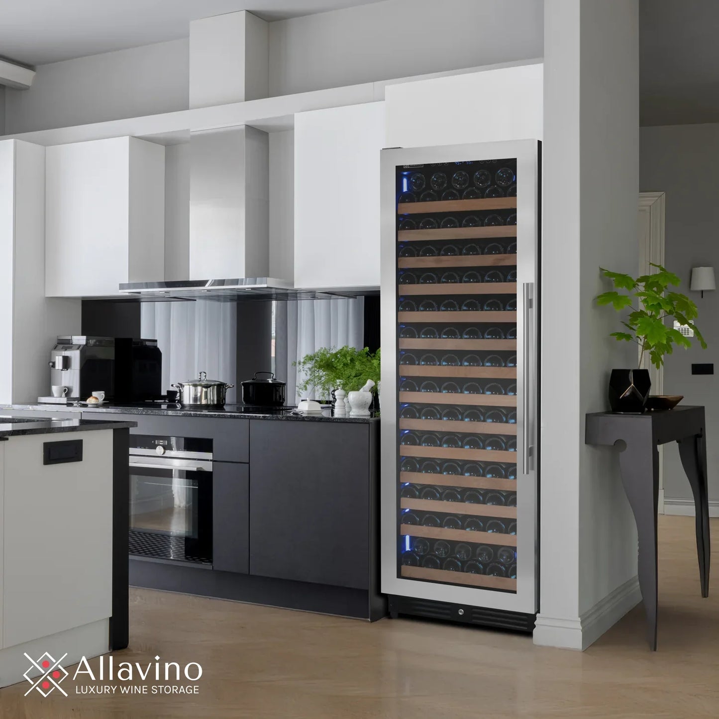 Allavino Reserva Series 163 Bottle 71" Tall Single Zone Stainless Steel Wine Refrigerator