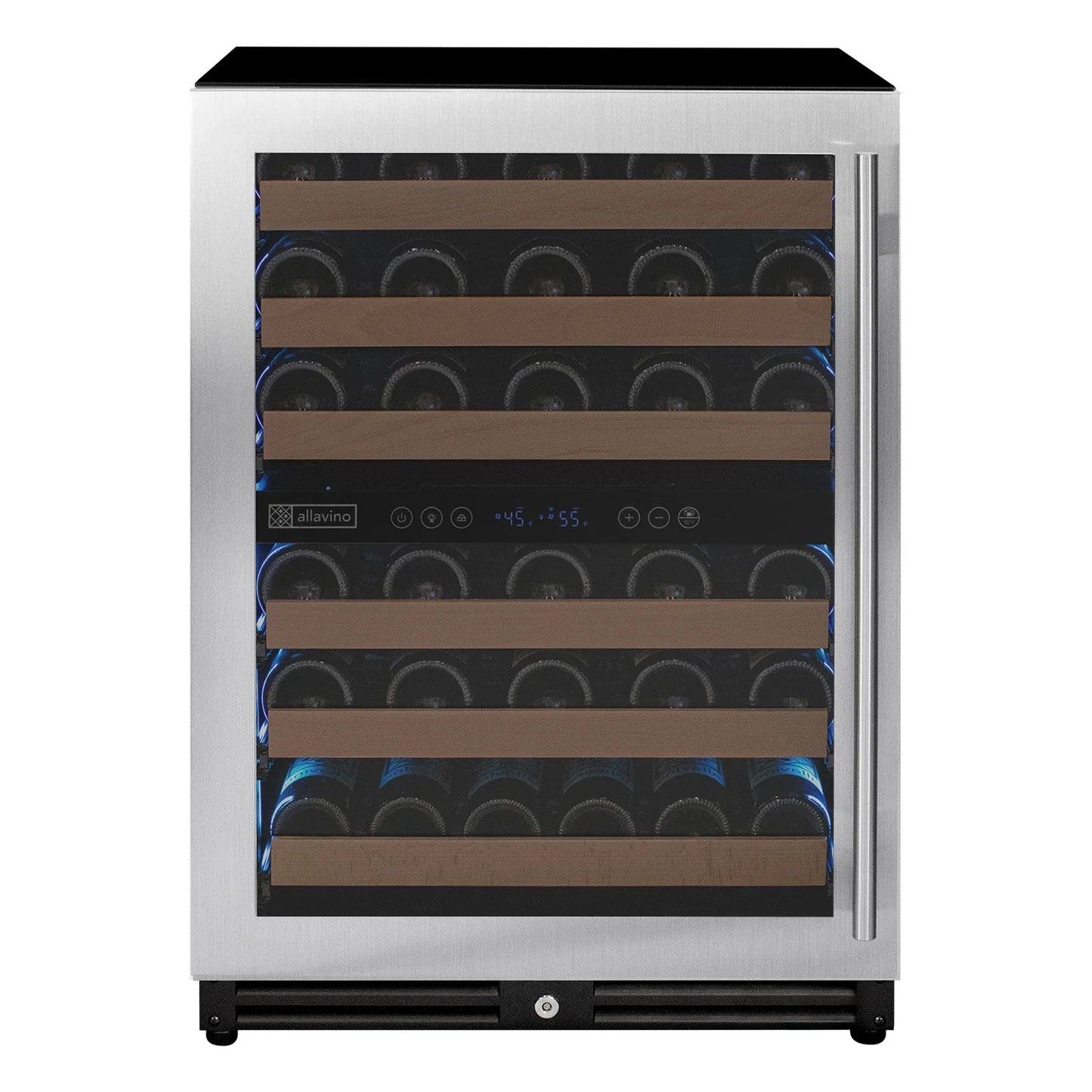Allavino Reserva Series 51 Bottle Undercounter Wine Refrigerator Cooler with Stainless Steel Door