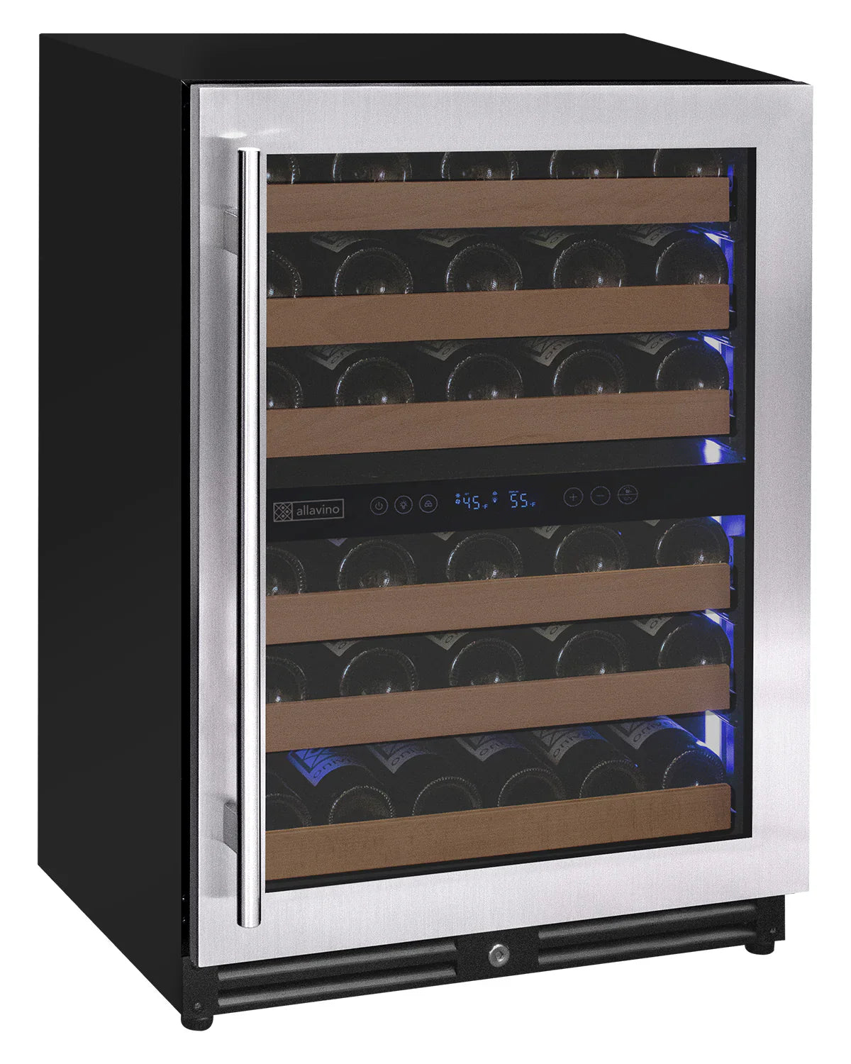 Allavino Reserva Series 51 Bottle Undercounter Wine Refrigerator Cooler with Stainless Steel Door