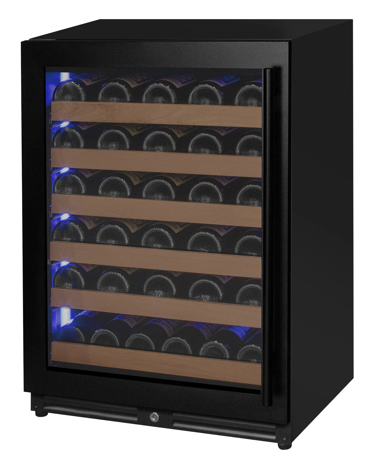 Allavino Reserva Series 56 Bottle Built-in Luxury Wine Refrigerator with Black Door