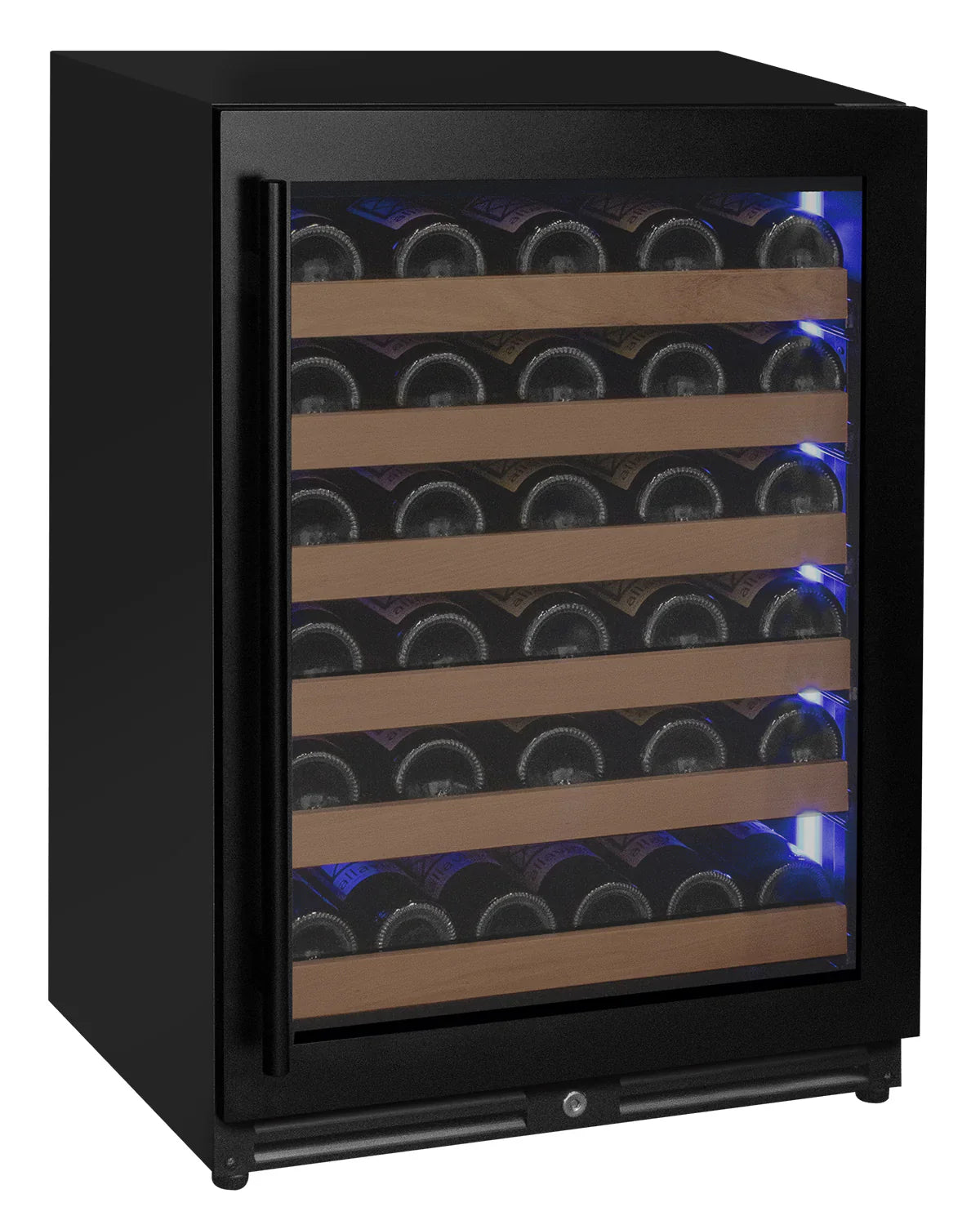 Allavino Reserva Series 56 Bottle Built-in Luxury Wine Refrigerator with Black Door