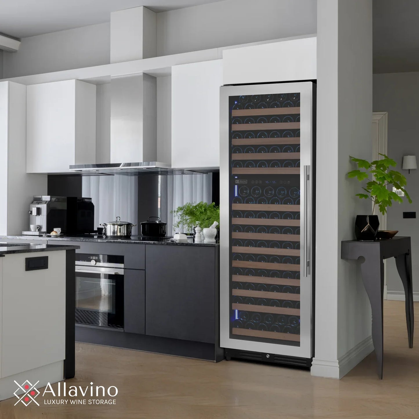 Allavino Reserva Series 172 Bottle Dual Zone Built-in Wine Refrigerator with Stainless Steel Door