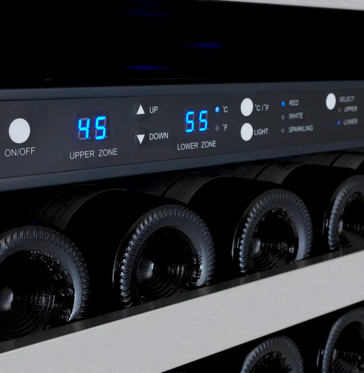 Allavino 47" Wide FlexCount II Tru-Vino Stainless Steel Side-by-Side Wine Refrigerator