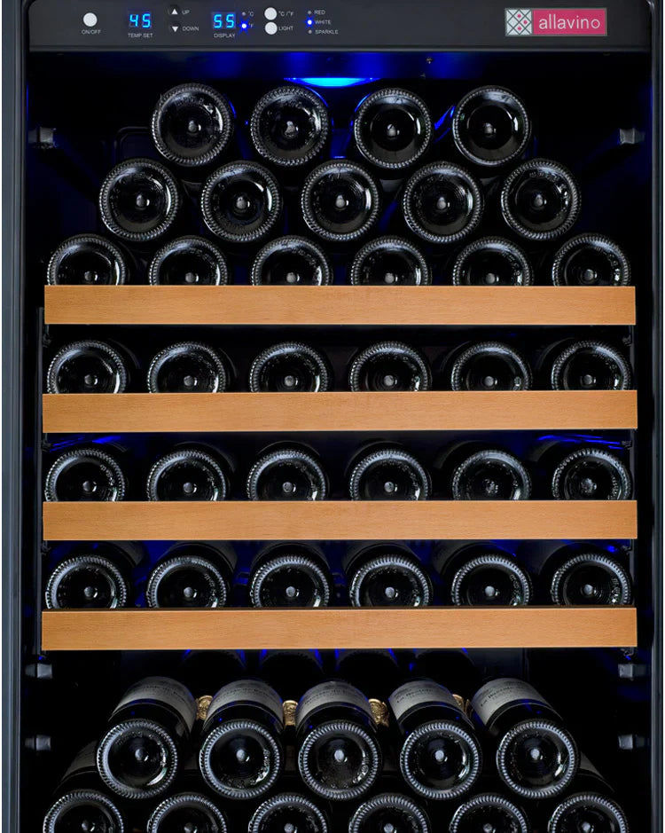 Allavino 24" Wide FlexCount II Tru-Vino 177 Bottle Single Zone Wine Refrigerator