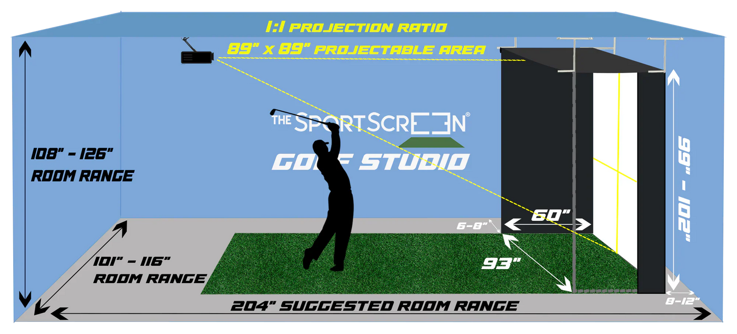 The Sport Screen Vanish Series Retractable Golf Enclosure