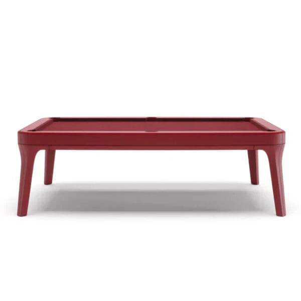 White Billiards The Morris Modern Slate Leather Pool Table