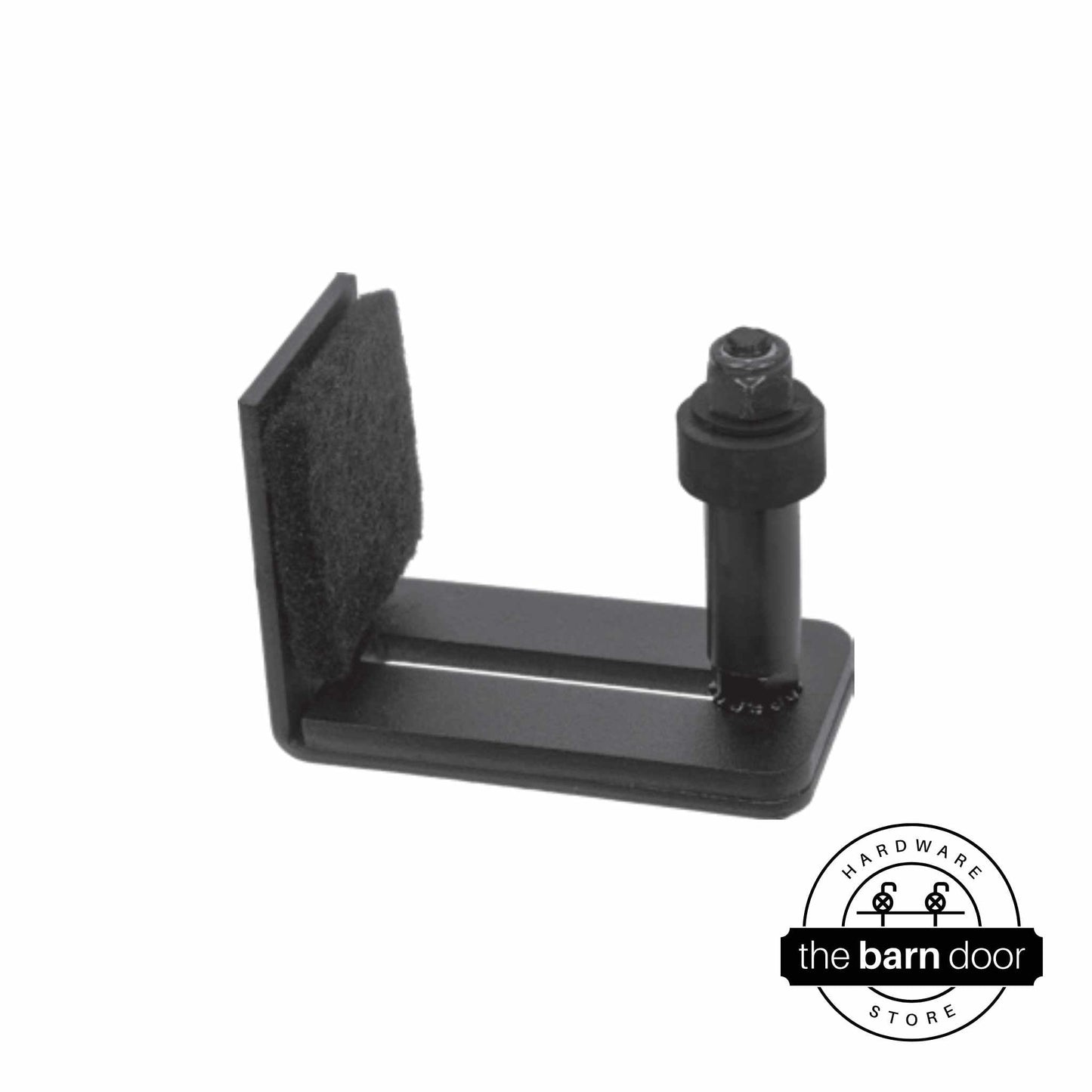 Wall Mounted Felt-Lined Barn Door Roller Floor Guide