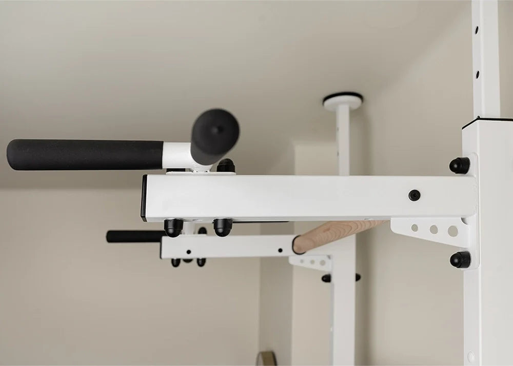 BenchK 523 Wall Mounted Gymnastic Wall Bars with Workout Bench and Pull-Up Bar