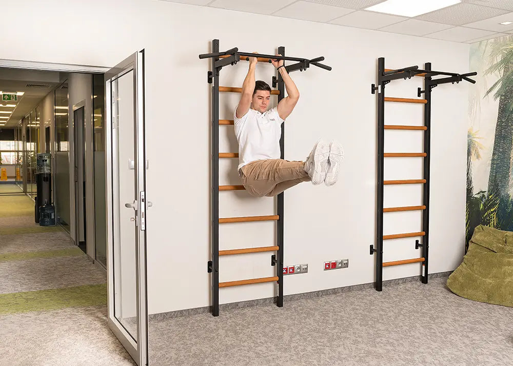 BenchK 221 Gymnastic Wall Bars with Ring and Swing Accessories