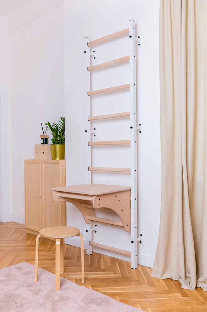 BenchK 712 Wall Bars with BenchTop Desk and Pull-Up Bar
