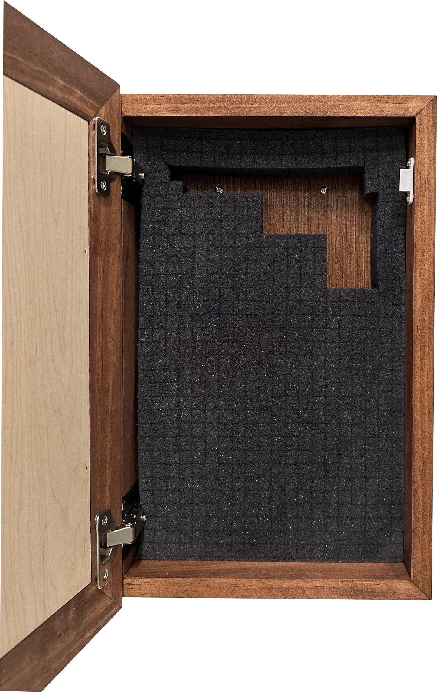 Hidden Gun Storage Cabinet Welcome to Our Home, Red Oak | Concealed Pistol Safe, Concealment Furniture, Handmade in the USA, Home Self Defense