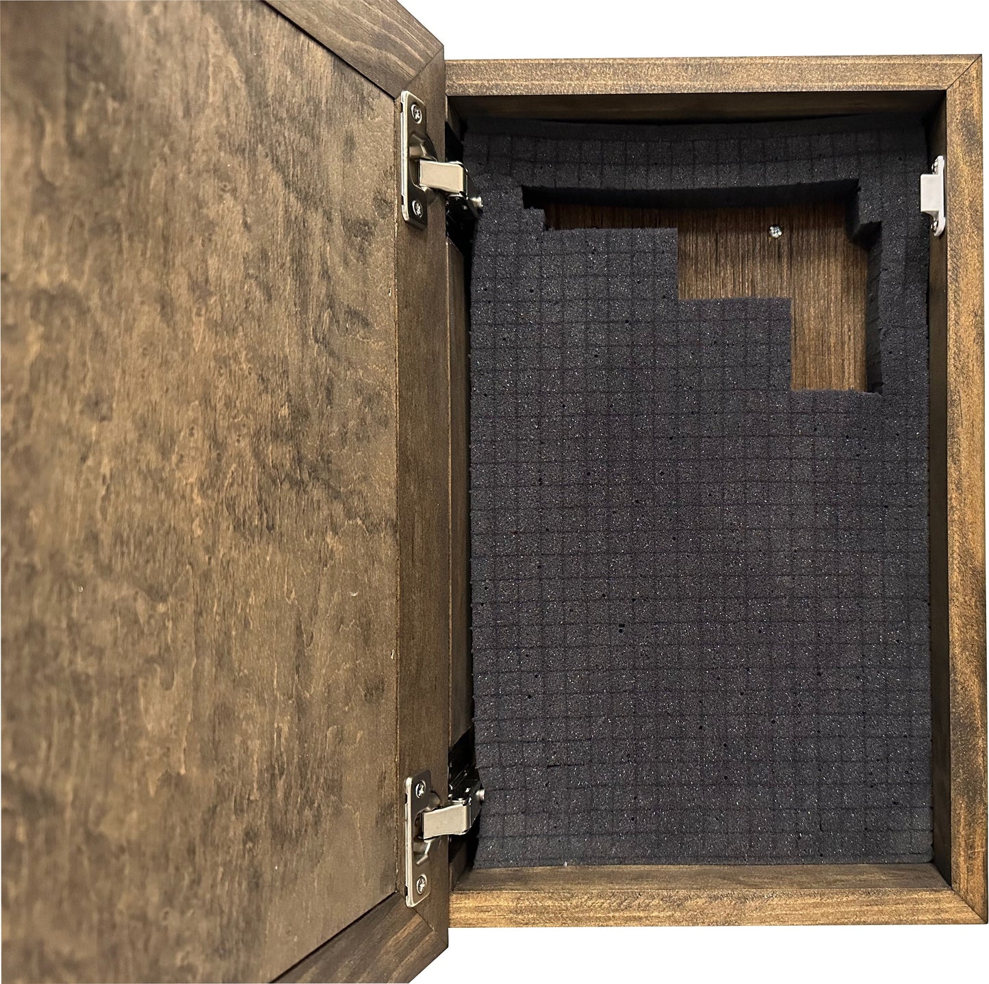 Hidden Gun Storage Cabinet Welcome to Our Home, Jacobean | Concealed Pistol Safe, Concealment Furniture, Handmade in the USA, Home Self Defense
