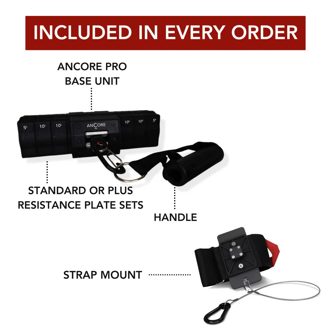 Ancore Pro Portable Cable Resistance Device | Gym Pulley System