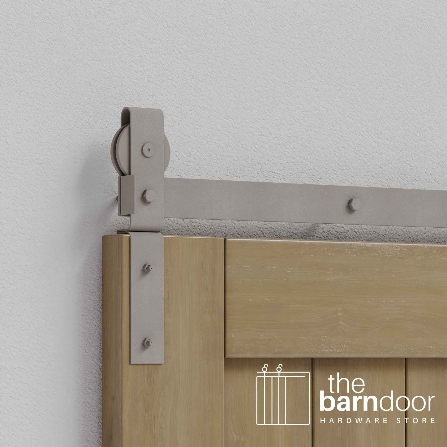 J-Strap Heavy Duty Bifold Barn Door Hardware Kit | 4-Door Biparting