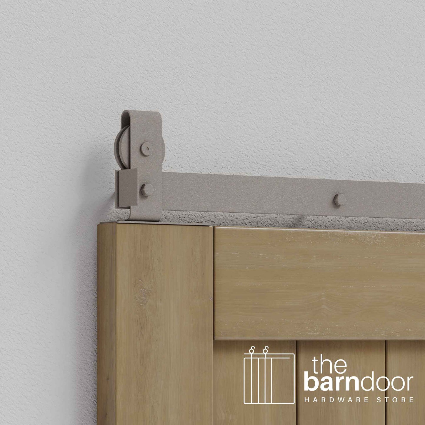J Top Mount Heavy Duty Bifold Barn Door Hardware Kit | 4-Door Biparting
