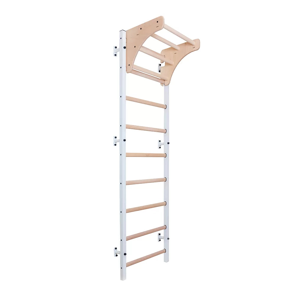 BenchK 711 Gymnastic Wooden Wall Bars with Pull-Up Bar and Accessories