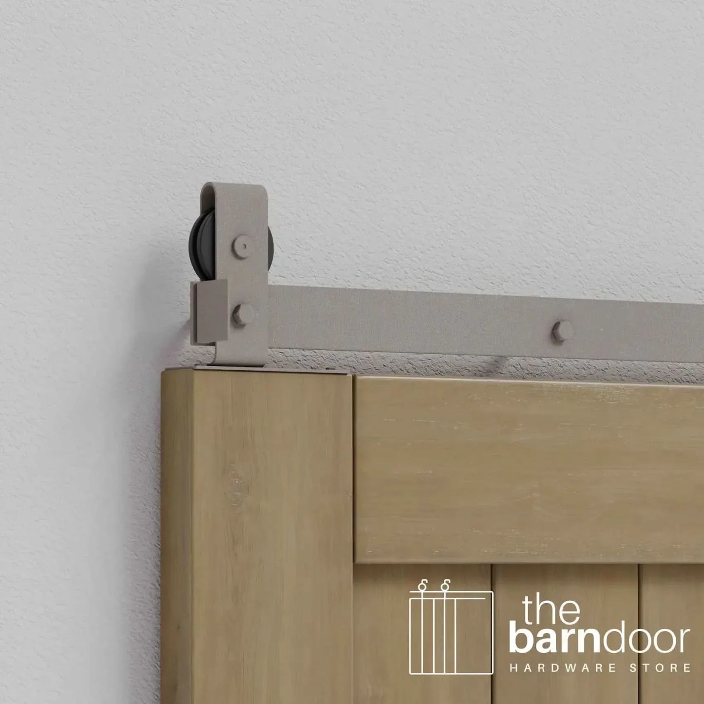 Modern J Top Mount Bifold Barn Door Hardware Kit | 8 Door Biparting