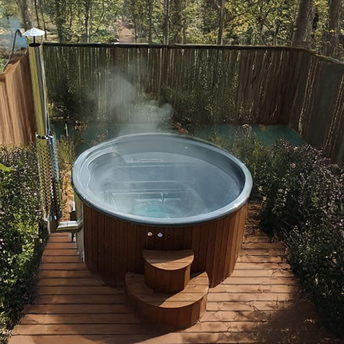 SaunaLife Model S4N Soak-Series Home Wood-Burning Hot Tub