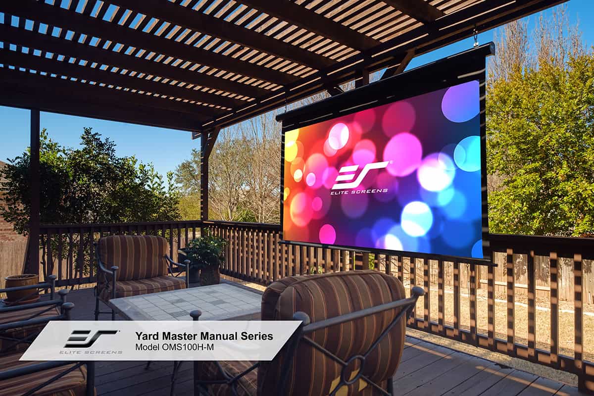 Elite Screens Yard Master Manual Series Outdoor Projector Screen