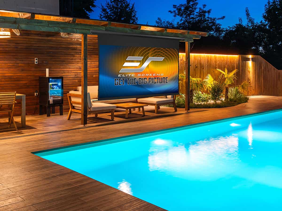 Elite Screens Yard Master Tab-Tension 2 Wireless Series Outdoor Projector Screen