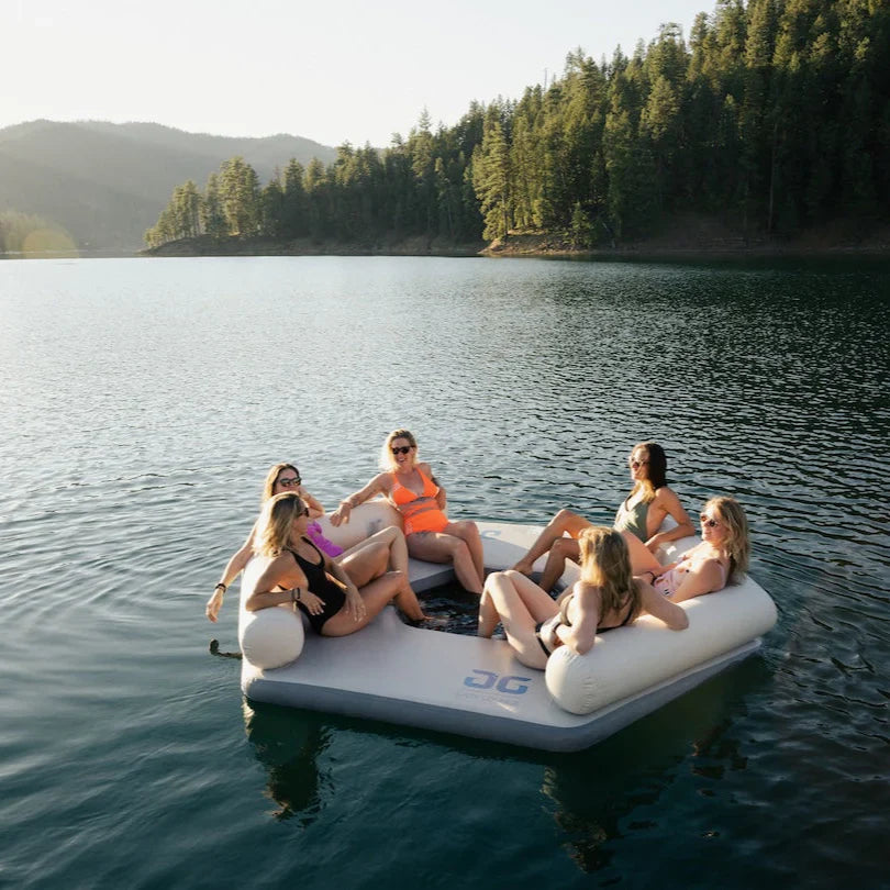 Aquaglide Lazy Lounge, 6 Person Inflatable Floating Lounge