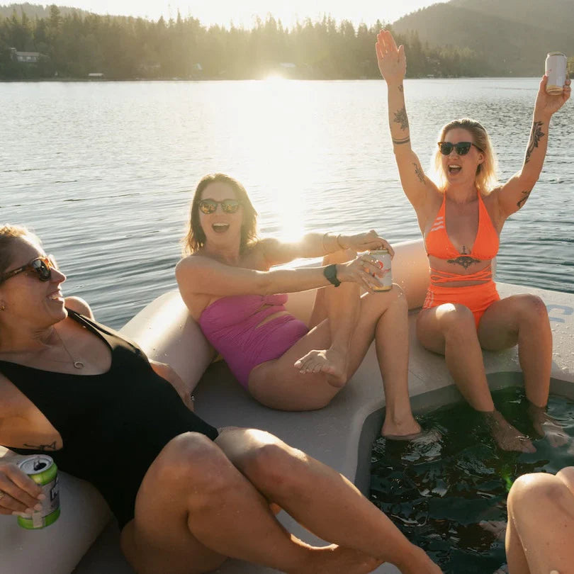 Aquaglide Lazy Lounge, 6 Person Inflatable Floating Lounge