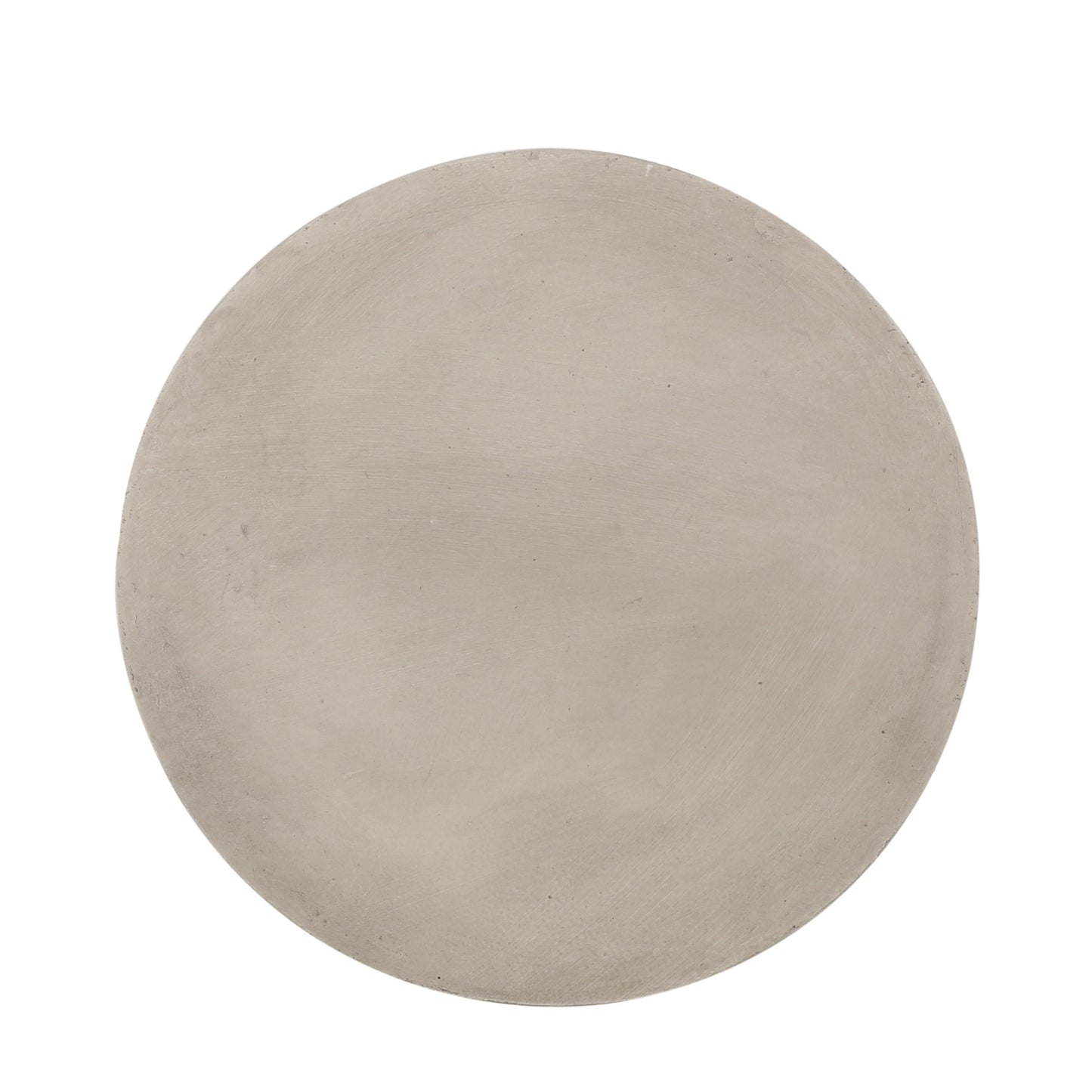 Outdoor Lightweight Concrete Side Table, Light Gray