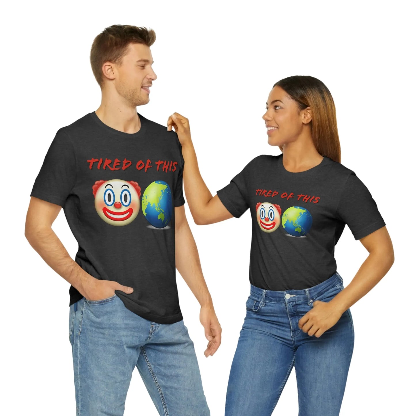 Tired Of This Clown World Emoji T-Shirt