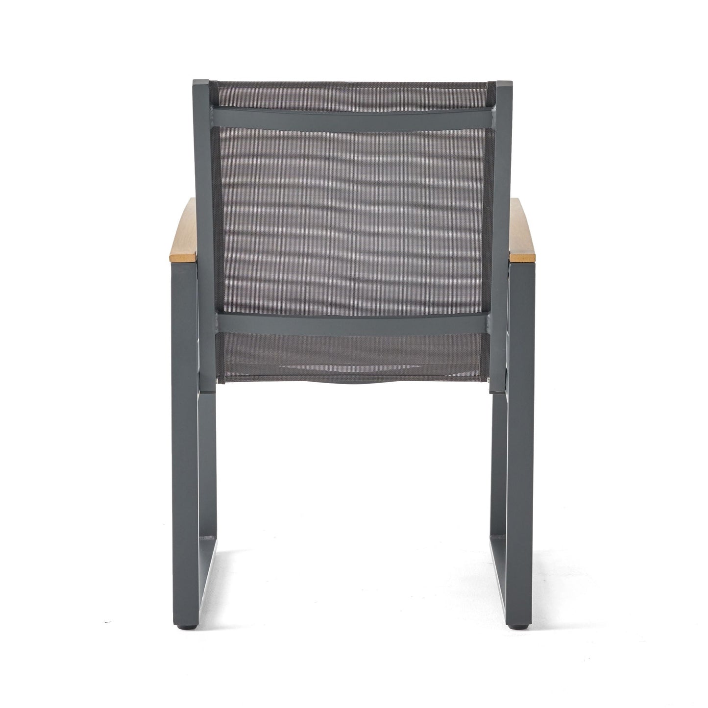 Aresha Metal Outdoor Dining Armchair (Set of 2) - Gray