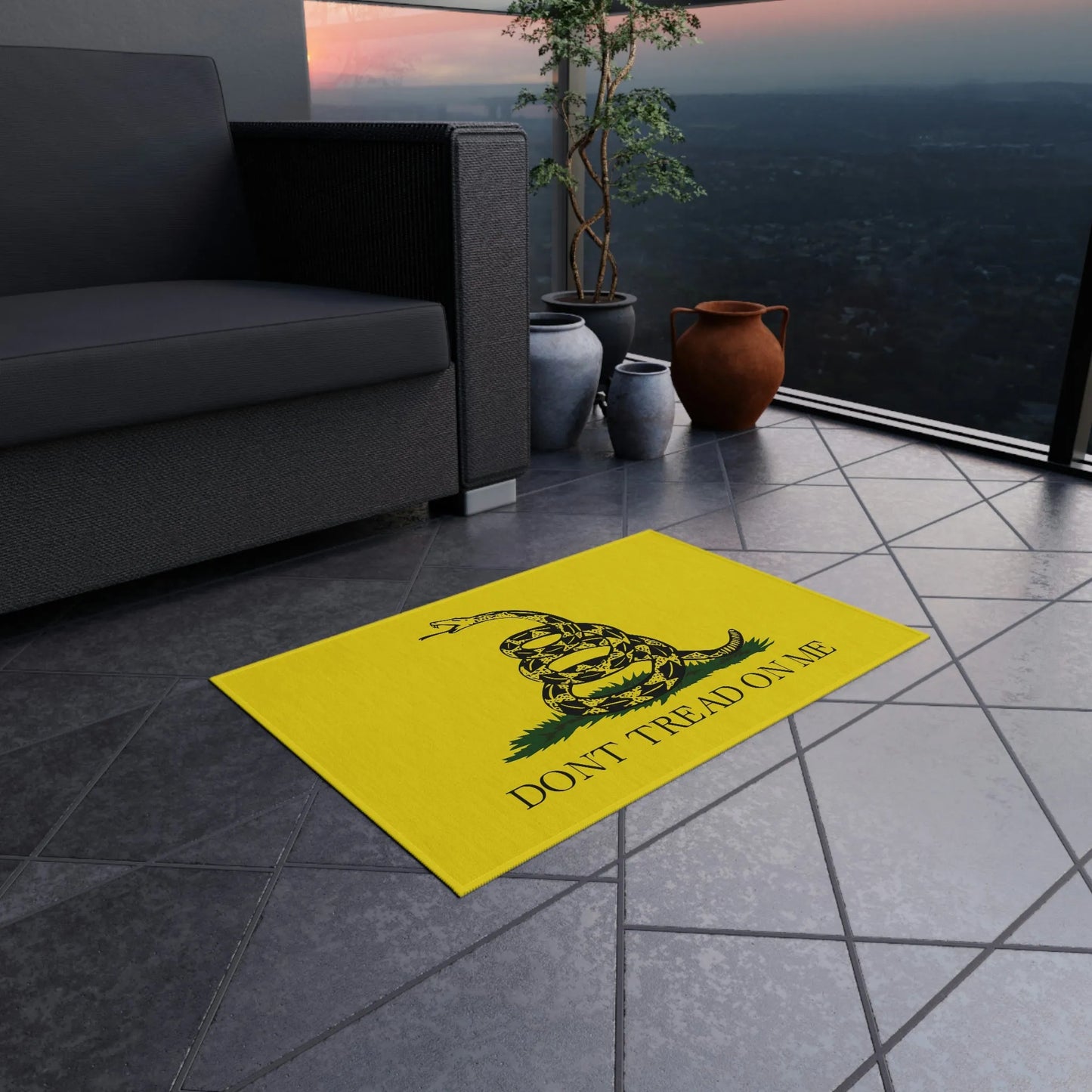 Don't Tread on Me Outdoor Mat
