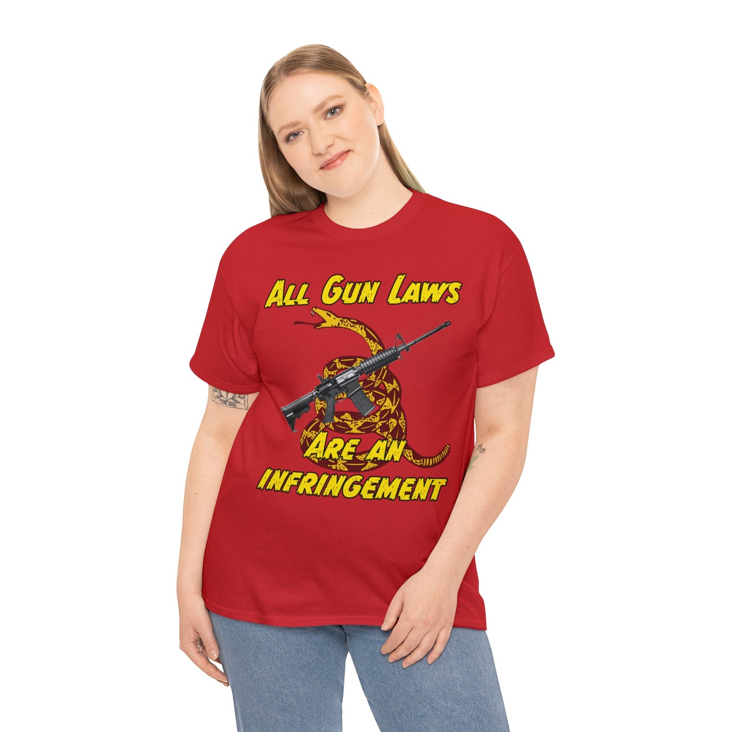 All Gun Laws Are Infringements AR15 Gadsden T-Shirt