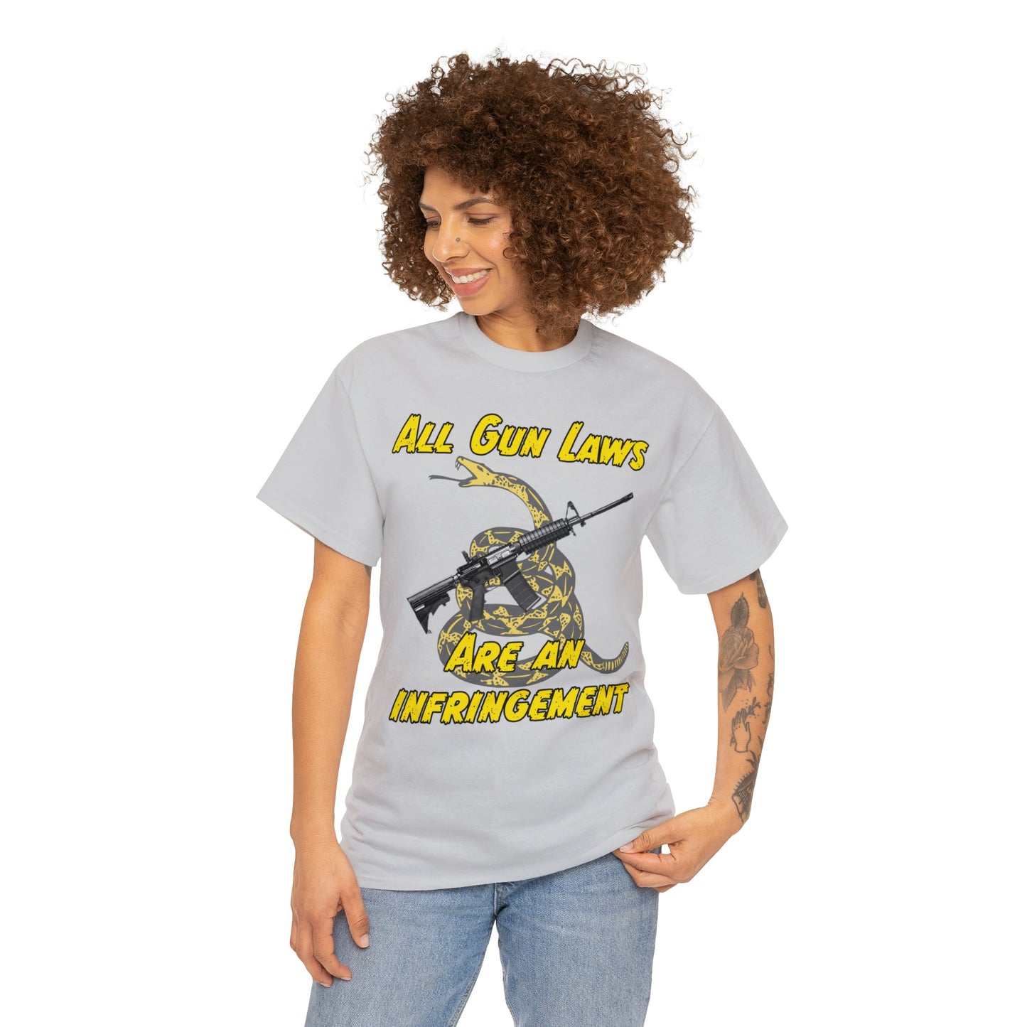 All Gun Laws Are Infringements AR15 Gadsden T-Shirt