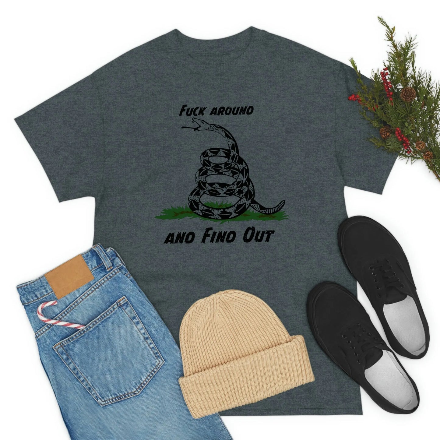 Walton & Johnson: FAFO Gadsden T-Shirt - 4LibertyShop.com