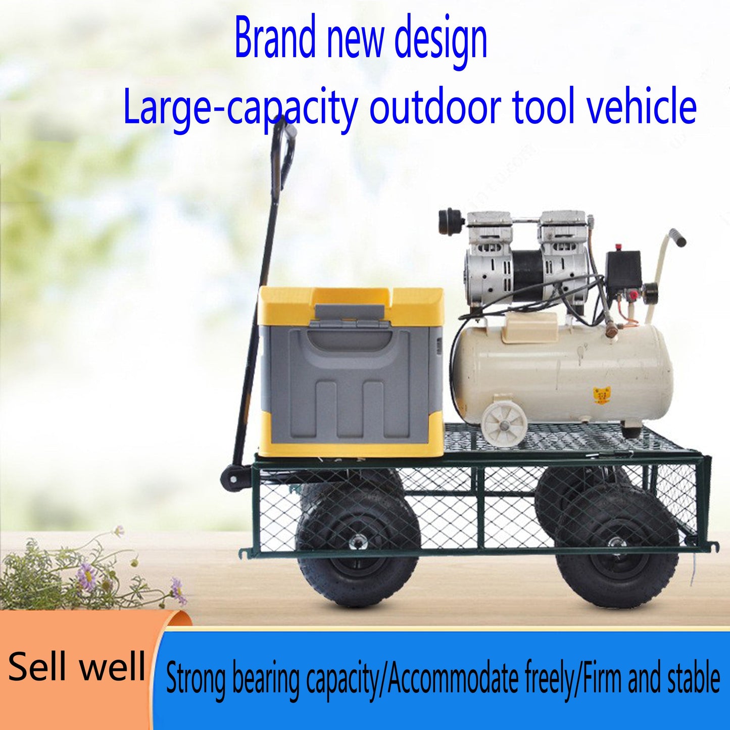 Wagon Cart Garden Cart Trucks in Green