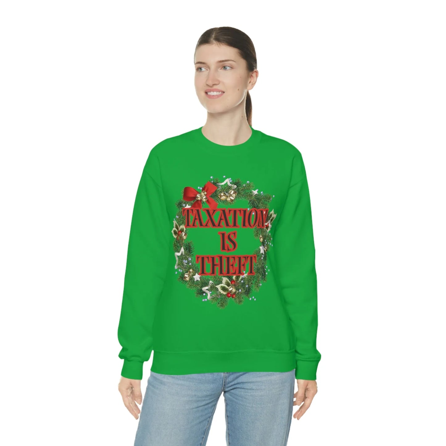Taxation is Theft Unisex Crewneck Sweatshirt - 4LibertyShop.com