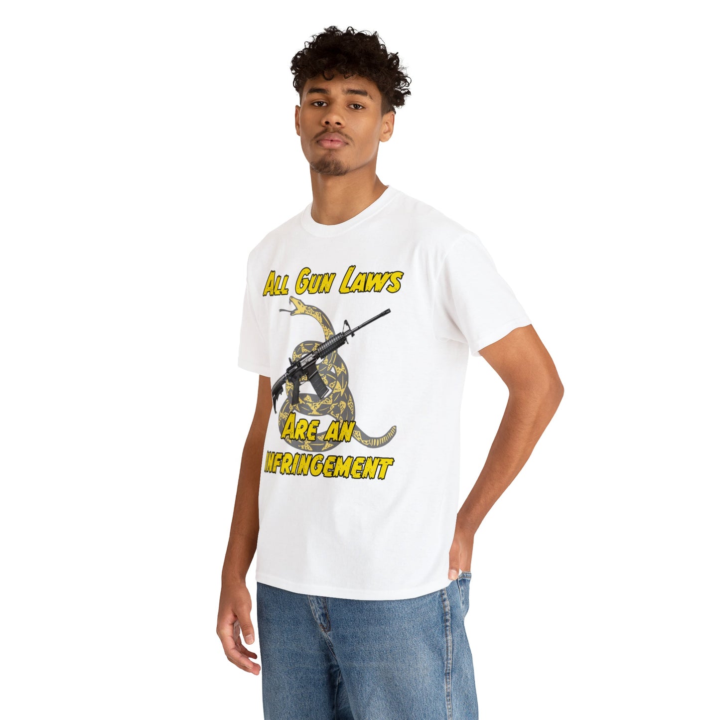 All Gun Laws Are Infringements AR15 Gadsden T-Shirt