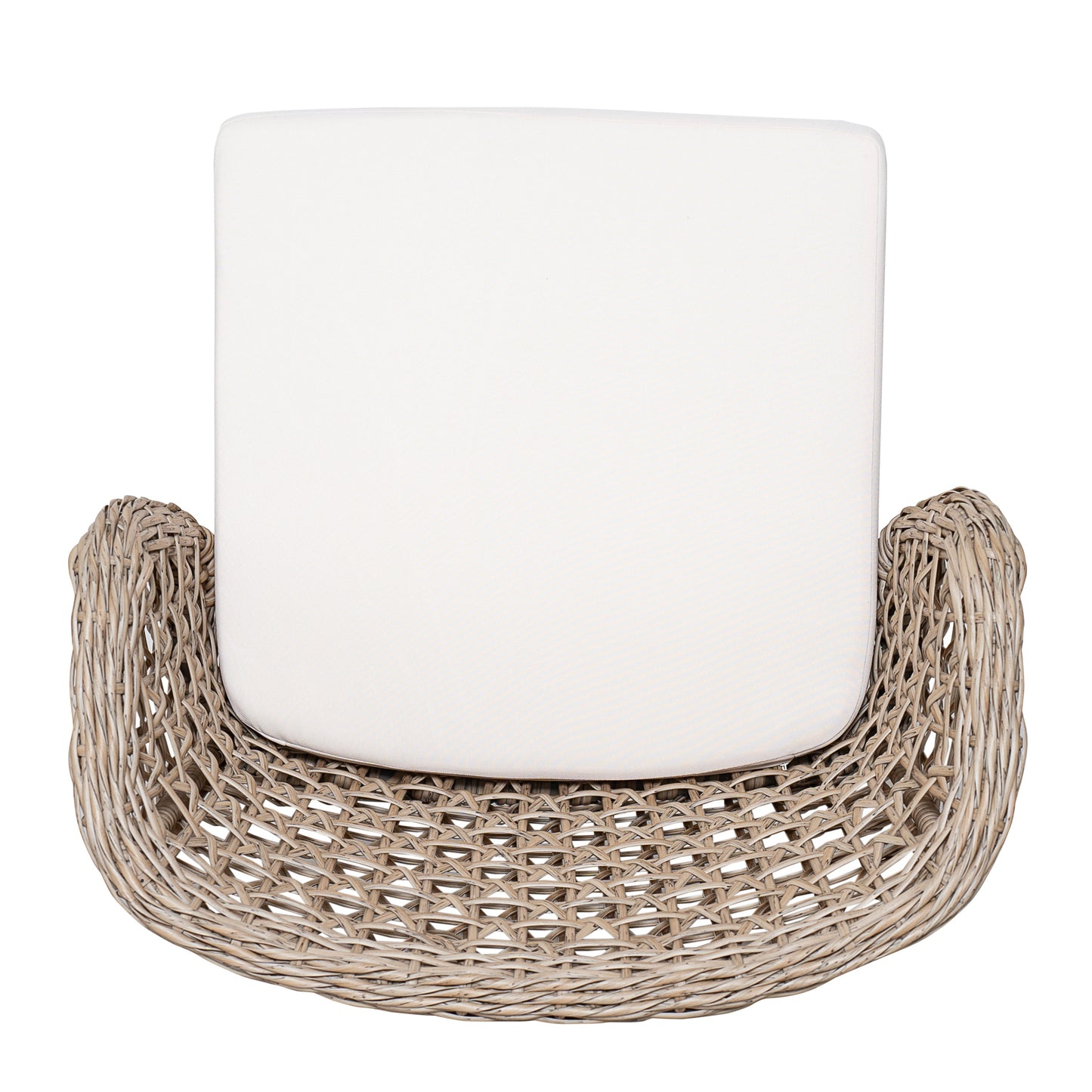 Outdoor Acacia Wood Bar Stools with Cushions (Set of 4)