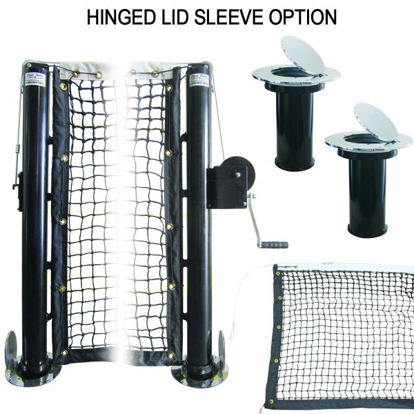Sentry Permanent Telescoping Pickleball Net Post System by 1st Team