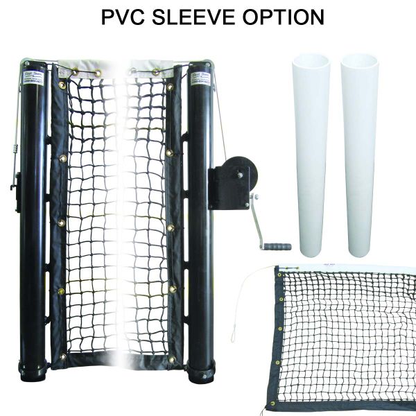 Sentry Permanent Telescoping Pickleball Net Post System by 1st Team