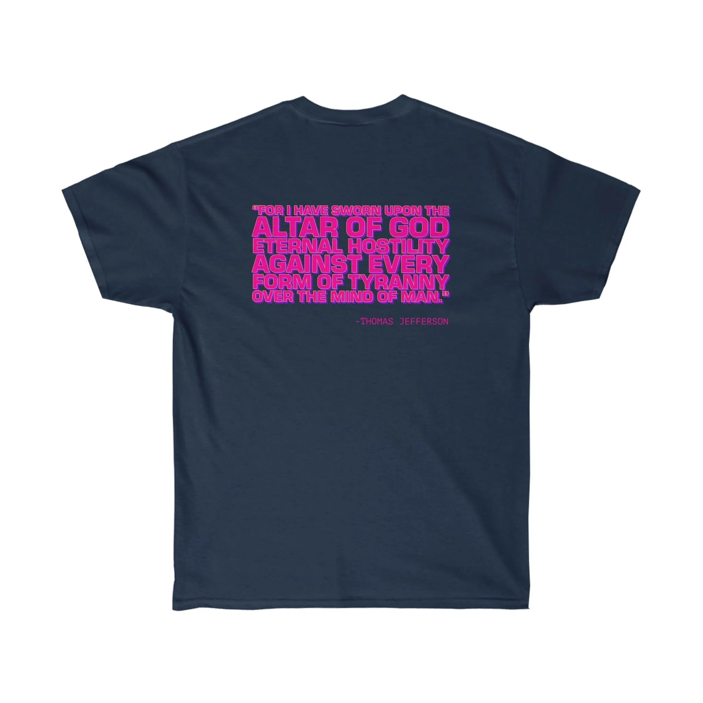"Altar of God" Thomas Jefferson Synthwave Tee