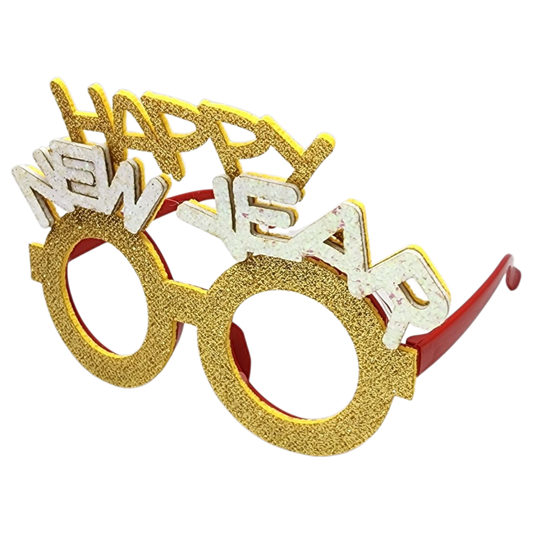 Happy New Year Glasses - Gold