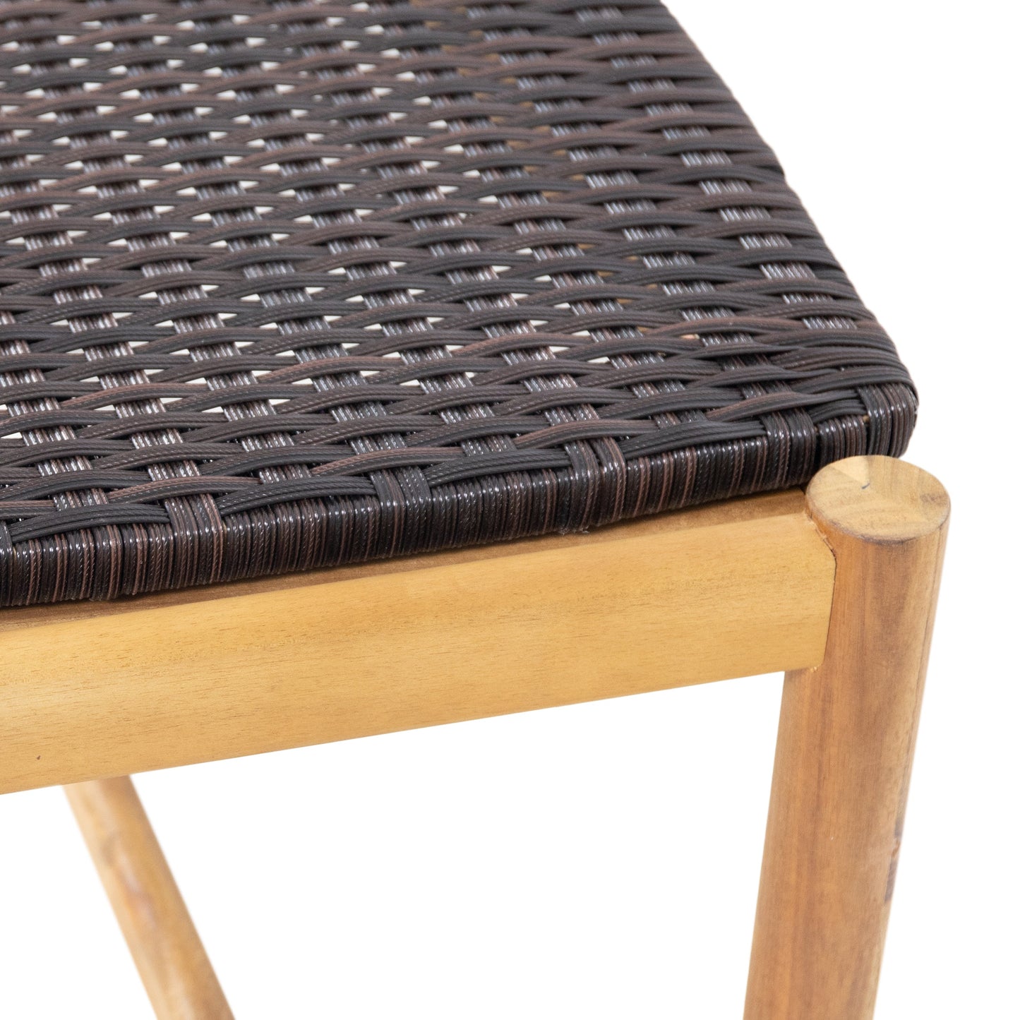 Cambria Rustic 3-Seater Outdoor Bench with Teak Finish