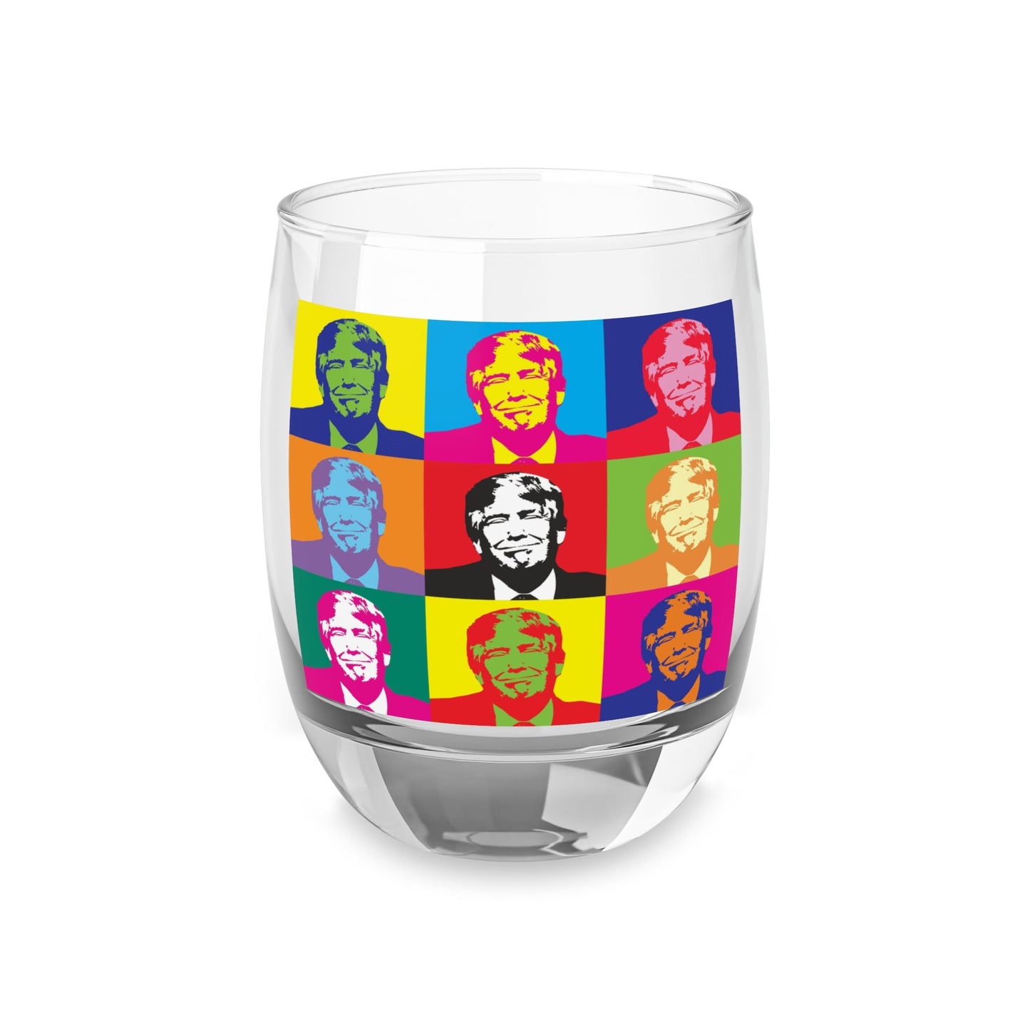 Donald Trump Triumphant Pop Art Whiskey Glass - 4LibertyShop.com