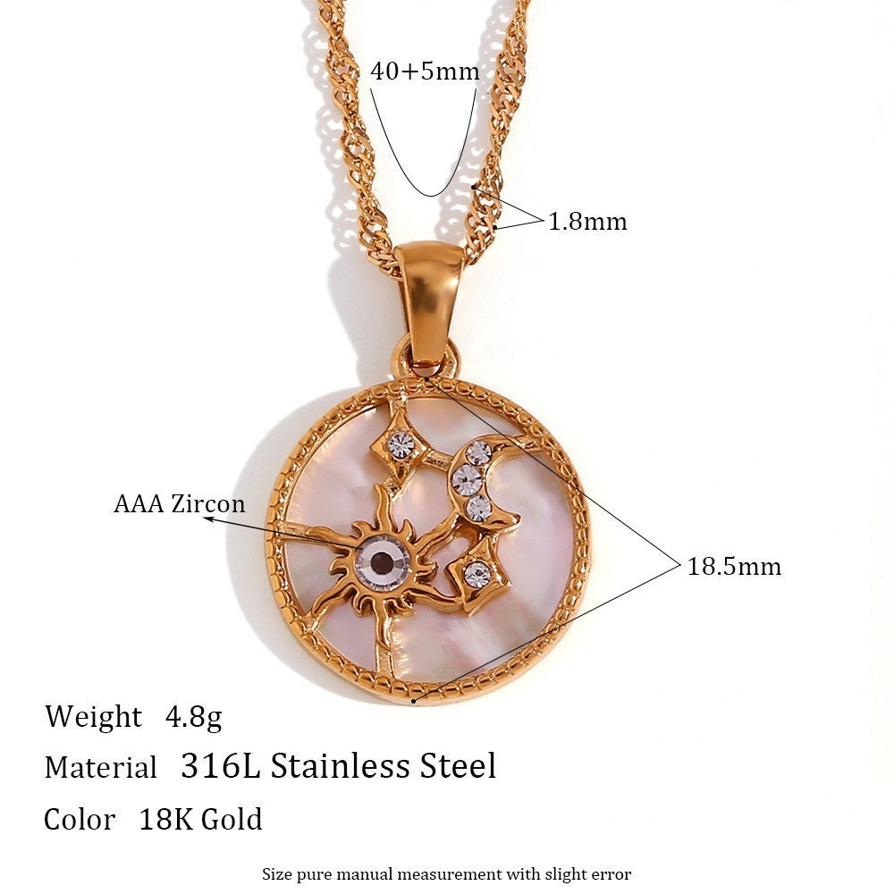 Fashionable And Stylish Retro Titanium Stainless Steel Necklace