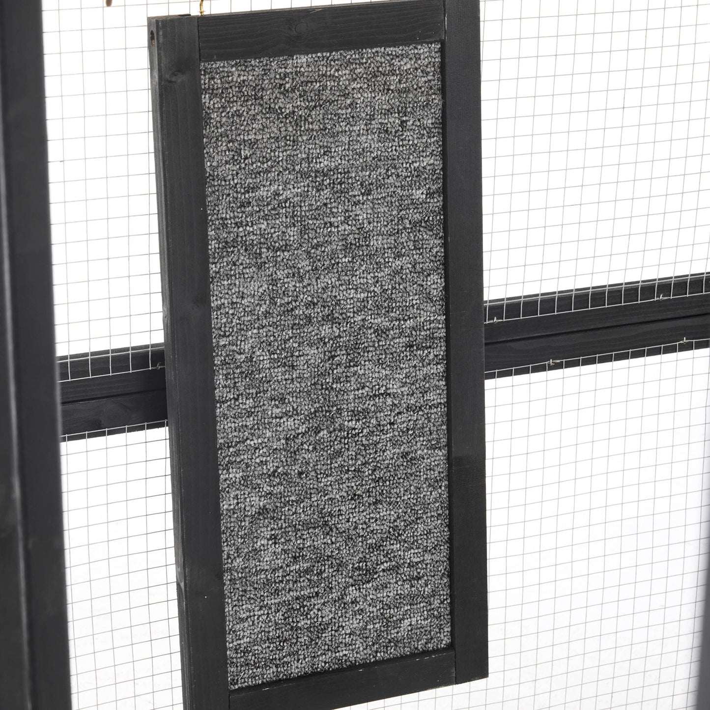 Outdoor Cat House, Diy Cat Enclosure Catio With Double Enter Doors