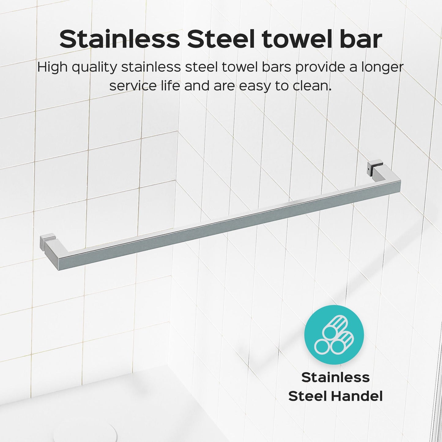 Frameless Double Sliding Soft-Close Shower Door, 3 / 8" (10Mm) Thick SGCC Tempered Glass Door, Matte