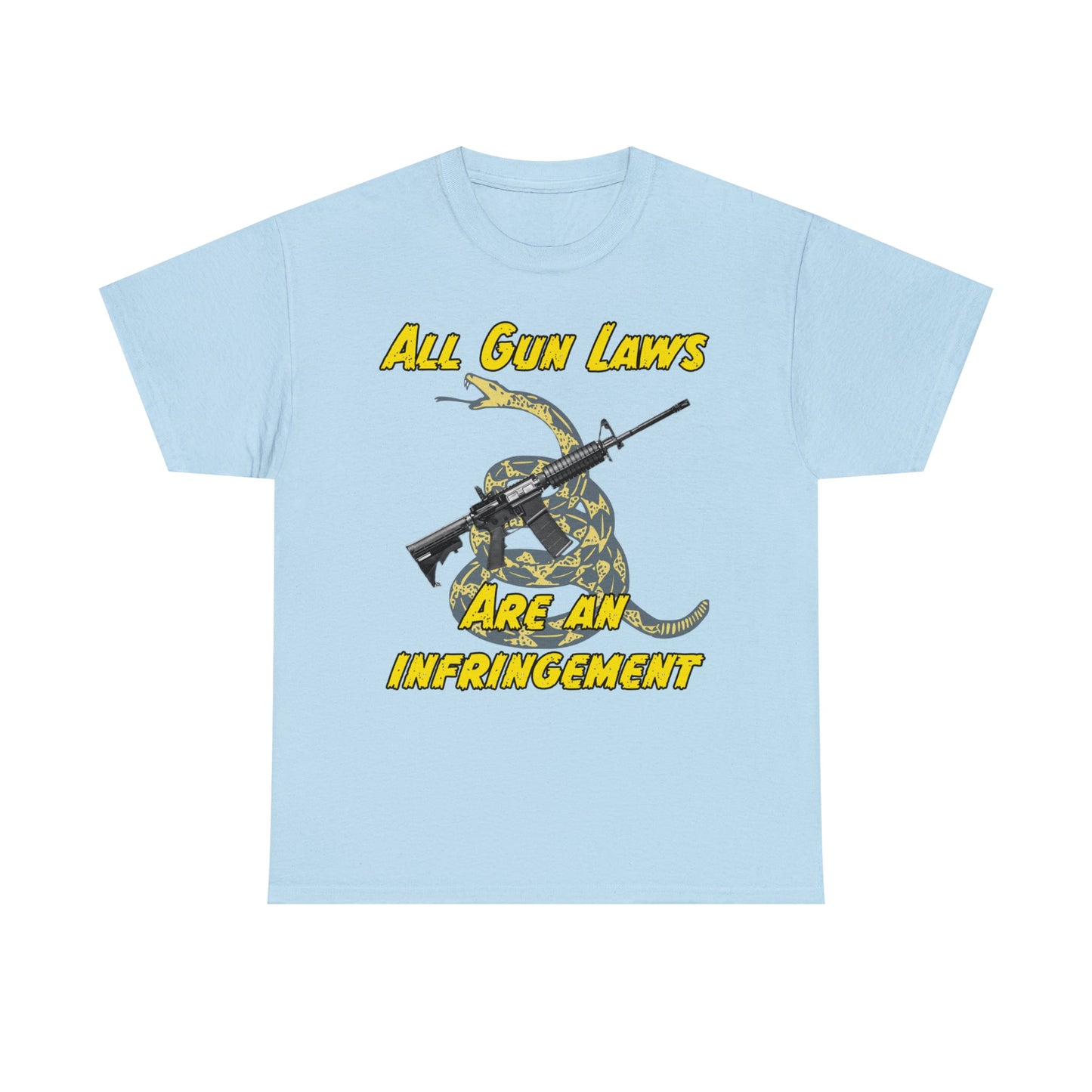 All Gun Laws Are Infringements AR15 Gadsden T-Shirt