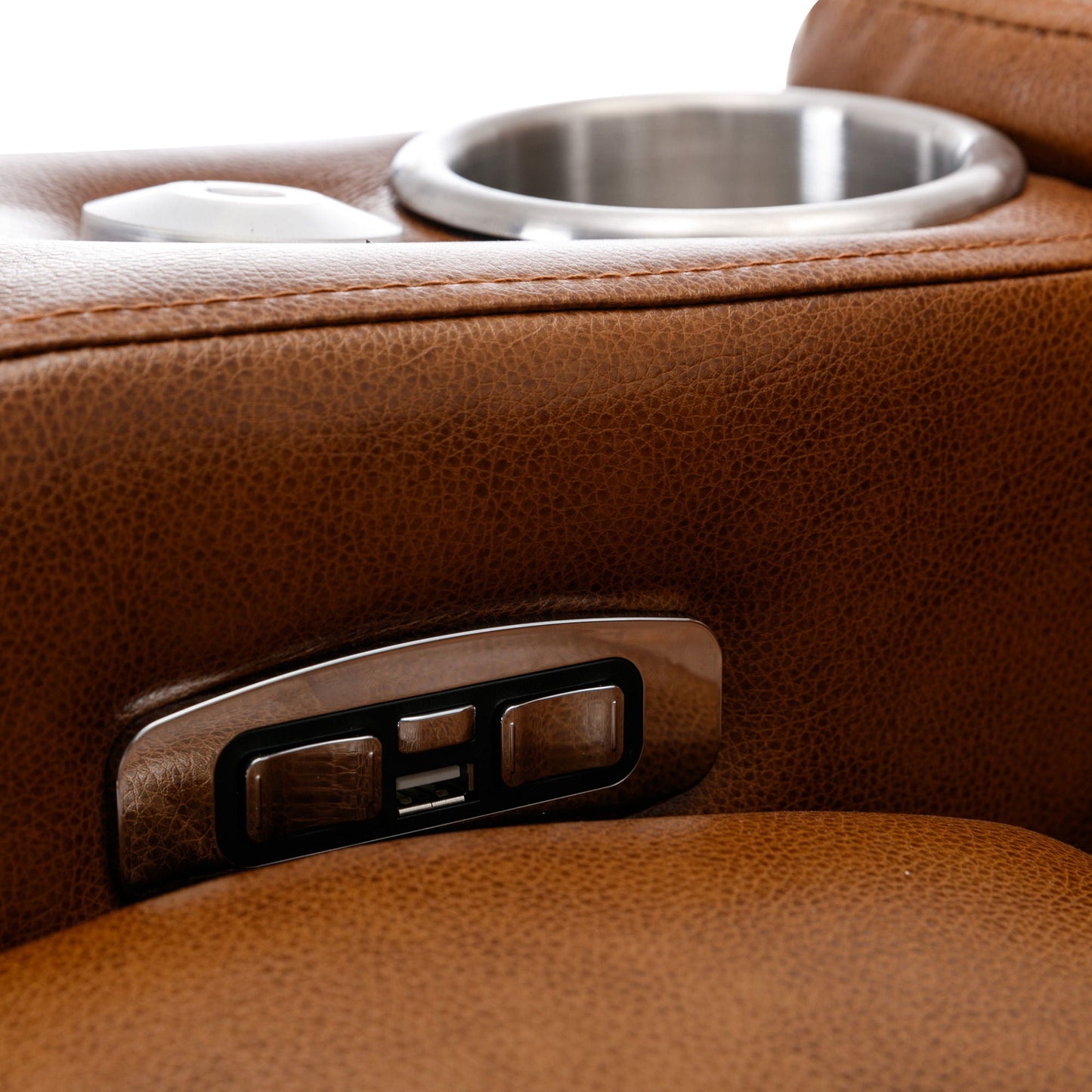 Power Motion Recliner Electric Power Recliner With USB Charging Port, Hidden Arm Storage, Convenient Cup Holder And tooth Speaker