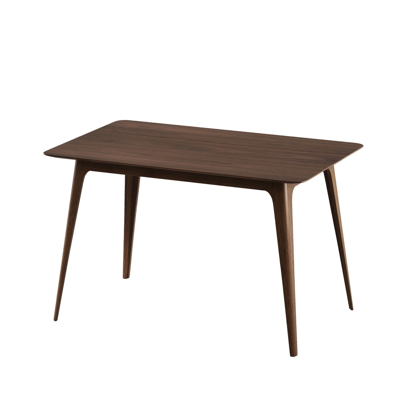 5 Piece Dining Set With Table And Upholstered Chairs - Light Beige / Walnut